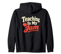 Teaching is My Jam Teacher Classroom Humour Sweat à Capuche