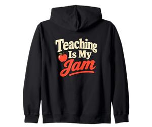 Teaching is My Jam Teacher Classroom Humour Sweat à Capuche