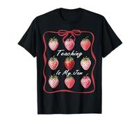 Teaching Is My Jam Teacher Team Crew Cute Strawberry Girls T-Shirt