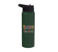 Teaching Kindness Teacher Cute School Stainless Steel Insulated Water Bottle