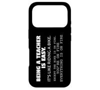Teaching Like Riding A Bike on Fire Teacher Humour Educator Coque pour iPhone 17 Pro
