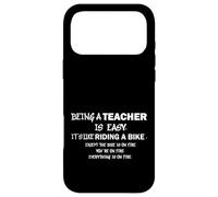 Teaching Like Riding A Bike on Fire Teacher Humour Educator Coque pour iPhone 17 Pro Max