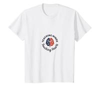 Teaching Minds Touching Hearts Inspiration Educator T-Shirt, Enfant, Blanc, 2 Ans