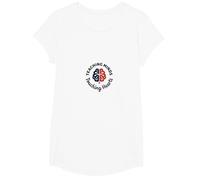 Teaching Minds Touching Hearts Inspiration Educator T-Shirt, Fille, Blanc, S