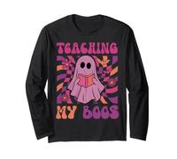 Teaching My Boos Halloween Teacher Spooky Haunted Season Manche Longue