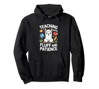 Teaching with Fluff and Patience Lama Teacher Classroom Sweat à Capuche