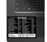TEACHUCOMP Autocollant de raccourcis clavier pour ordinateur Intuit QuickBooks (Pro/Premier/Enterprise) - Vinyle noir, laminé, adhésif sans résidus - Grand : (10,2 x 7,4 cm)