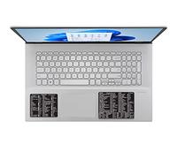 TEACHUCOMP Autocollant pour raccourcis clavier Windows 11 et 10 Plus Microsoft Word et Excel 2021-2016 et 365 (pour PC/Windows) - Vinyle noir laminé, adhésif sans résidus - Taille L : (10,2 x 7,6 cm)