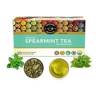 TEACURRY Sachet de thé à la menthe verte - Aide à lutter contre le déséquilibre hormonal, les poils du visage et le Pcos | Feuilles de menthe verte (30 sachets de thé - Paquet de 1 mois), 60 g