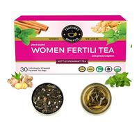Teacurry Thé de fertilité pour femme - 1 mois, 30 sachets de thé - Aide à stimuler la fertilité naturelle, à améliorer le déséquilibre hormonal, soutien à la préconception - Thé Fertili pour femmes