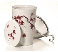 Teaeve Tasse à thé en porcelaine avec fleur de cerisier - 0,35 l
