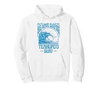 Teahupoo Surf Big Wave Surf Polynésie Française Tahiti Sweat à Capuche