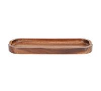 Teak Spatula Holder | Food Grade Wooden Utensil Tray for Kitchen Organization/Countertop Storage | Polished Finish, Simple Maintenance