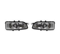 TEAKEA Clignotant Séquentiel Rétroviseur Auto Clignotant De Rétroviseur Pour Volvo, Pour S40 S60 S80 C30 C70 V50 V70 2007 2008 2009, Feu Bord Inversé 31111090(Left and Right)