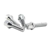 TEAKEA Entretoise Roue Boulons De Roue en Acier M12x1,5 14x1,5 14x1,25 12x1,25 De Différentes Longueurs, 10 Pièces, Accessoires pour Pneus élargisseurs Voie cale(10pcs conical 50mm,M12x1.5)