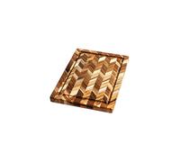TEAKHAUS Planche à découper Herringbone 36x25cm en teck marron