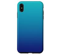 Teal to Navy Blue Gradient - Bold Ombre Design for Coque pour iPhone XS Max