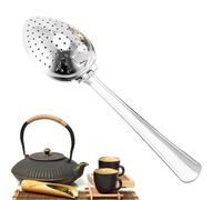 TeaLeaves Infuser Spoon - Stainless Steel TeaStrainer, Interval Diffuser Steeper Home Travel | TeaBall Strainer Replacement, Compact TeaMaker, TeaAccessory, Bureau