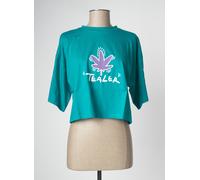 tealer tee-shirts et débardeurs femme de couleur vert 36
