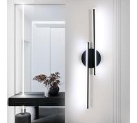 Tealight Applique Murale Intérieur Led 60cm, Aluminium, Noir, 6500K