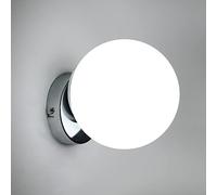 Tealight Applique Murale Intérieure, Lampe Murale Boule de Verre 15cm | E27 Luminaire Mural Moderne pour Chambre, Salon, Couloir Escalier, Balcon (sans ampoule)