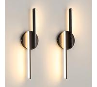 Tealight Applique Murale LED Intérieur 2pcs, 16W, 3000K, Aluminium