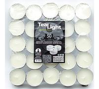 Tealight Lot de 50 bougies chauffe-plat Durée 4 heures Cires (neutre)