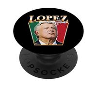 Team AMLO Vive en el Corazón del Pueblo - Mexican History PopSockets PopGrip Adhésif