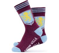 Team Aston Villa Officially Licensed Crest White Socks Size 7-11 Unisex Aston Villa FC UK 7-11 Unisex