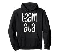 Team Ava Girls Nom Fille Sportive Petite-Fille Maman Sweat à Capuche