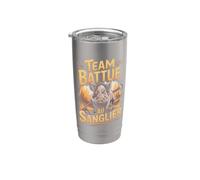 Team Battue Au Sanglier Chasse En Équipe Gobelet isotherme en acier inoxydable double paroi