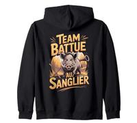 Team Battue Au Sanglier Chasse en Équipe Sweat à Capuche