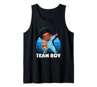 Team Boy Dabbing Baby Black Boy Fête de révélation du Sexe Africain Débardeur