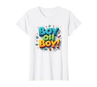 Team Boy Oh Boy! Sports et Aventure ludiques T-Shirt, Femme, Blanc, XS