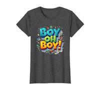 Team Boy Oh Boy! Sports et Aventure ludiques T-Shirt, Femme, Chiné Foncé, L