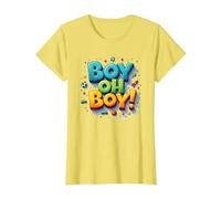 Team Boy Oh Boy! Sports et Aventure ludiques T-Shirt, Femme, Citron, L