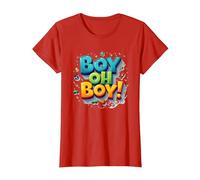 Team Boy Oh Boy! Sports et Aventure ludiques T-Shirt, Femme, Rouge, XXL