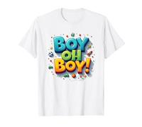 Team Boy Oh Boy! Sports et Aventure ludiques T-Shirt, Homme, Blanc, M