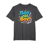 Team Boy Oh Boy! Sports et Aventure ludiques T-Shirt, Homme Grandes Tailles, Chiné Foncé, 5X Tall