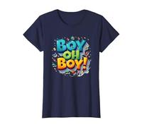 Team Boy Oh Boy! Thème de Sport & Aventure ludique T-Shirt, Femme, Bleu Marine, XS