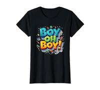 Team Boy Oh Boy! Thème de Sport & Aventure ludique T-Shirt, Femme, Noir, XL