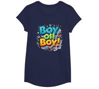Team Boy Oh Boy! Thème de Sport & Aventure ludique T-Shirt, Fille, Bleu Marine, M