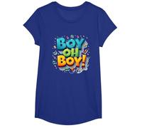Team Boy Oh Boy! Thème de Sport & Aventure ludique T-Shirt, Fille, Bleu Royal, L