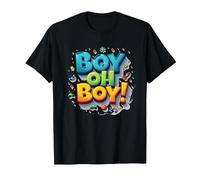 Team Boy Oh Boy! Thème de Sport & Aventure ludique T-Shirt, Homme, Noir, XXL
