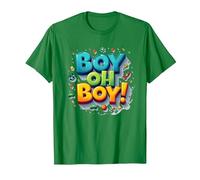 Team Boy Oh Boy! Thème de Sport & Aventure ludique T-Shirt, Homme, Vert Kelly, M