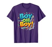 Team Boy Oh Boy! Thème de Sport & Aventure ludique T-Shirt, Homme, Violet, 3XL
