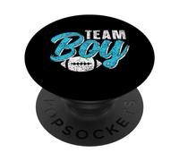 Team Boy Party Grossesse révélant Le Sexe Enceinte PopSockets PopGrip Adhésif