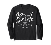 Team Bride Ensemble de Enterrement de Vie de Jeune Fille Rose Manche Longue