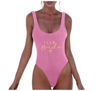 Team Bride Maillot de Bain Une pièce mariée pour Femme, Maillot de Bain Une pièce mariée de Mariage pour Femme