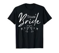 Team Bride Set de enterrement de vie de jeune fille Rose T-Shirt